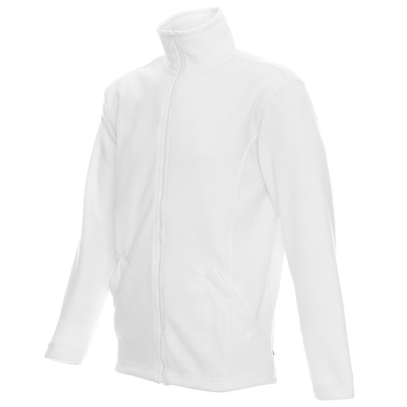 Poslovni pokloni | Promo pokloni | Promidžbena muška flis majica Double, 280 g/m2, za tisak ili končani strojni vez logotipa, bijele boje