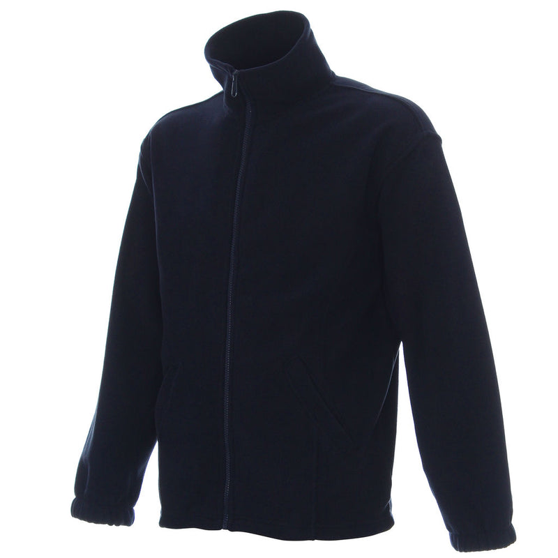 Poslovni pokloni | Promo pokloni | Promidžbena muška flis majica Double, 280 g/m2, za tisak ili končani strojni vez logotipa, navy plave boje