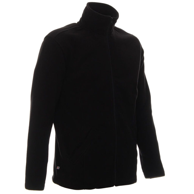 Poslovni pokloni | Promo pokloni | Promotivna muška flis majica Double, 280 g/m2, s tiskom ili končanim strojnim vezom logotipa, crne boje