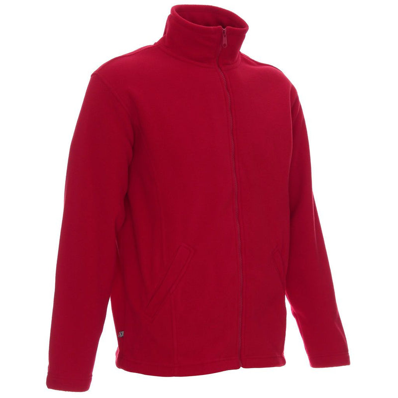 Poslovni pokloni | Promo pokloni | Promotivna muška flis majica Double, 280 g/m2, s tiskom ili končanim strojnim vezom logotipa, crvene boje