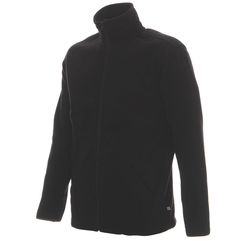 Poslovni pokloni | Promo pokloni | Promidžbena muška flis majica Double, 280 g/m2, za tisak ili končani strojni vez logotipa, sive boje