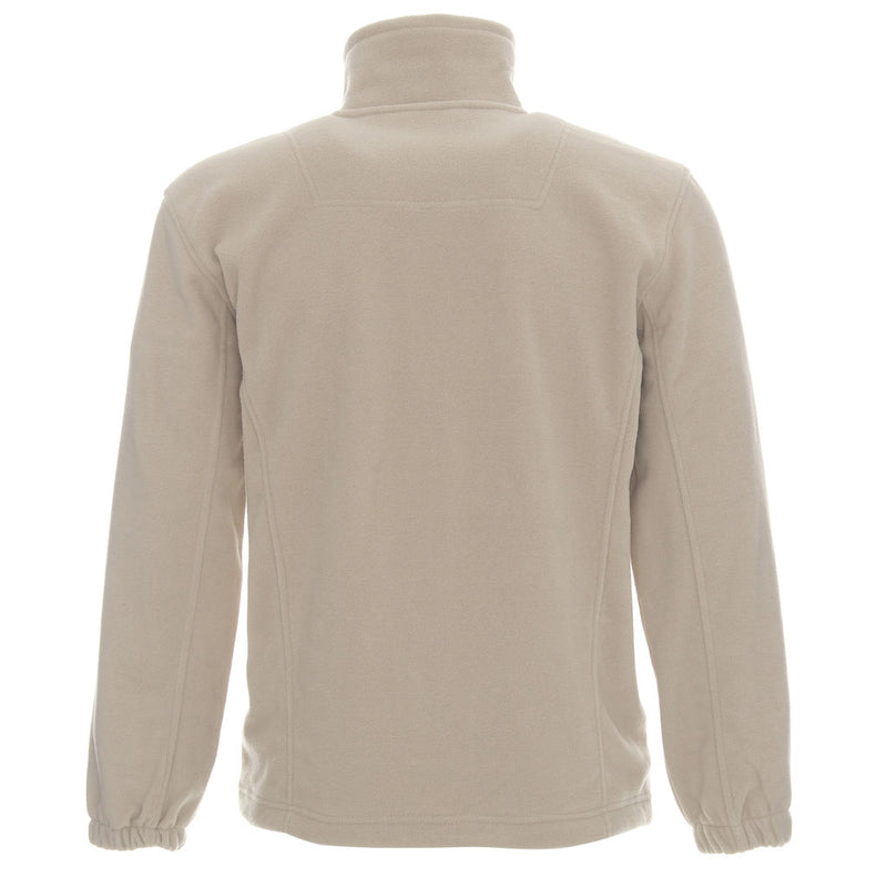 Poslovni pokloni | Promo pokloni | Reklamna muška flis majica Double, 280 g/m2, za tisak ili končani strojni vez logotipa, bež boje