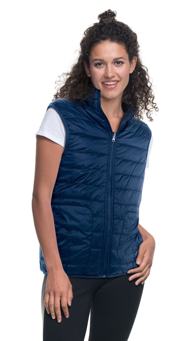 Promotivni prošiveni ženski prsluk s dva lica | Poslovni pokloni