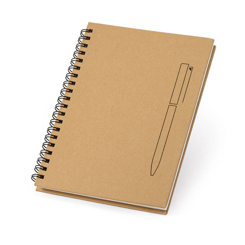 Promotivni eko B6 notes sa magnetom za kemijsku olovku na koricama, s tiskom loga