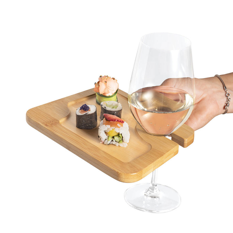 Promotivna daska od bambusa sa držačem za čašu | Poslovni pokloni