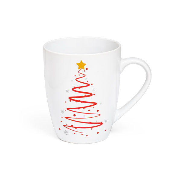 Reklamna keramička šalica s božićnim motivom, 390ml | Poslovni pokloni