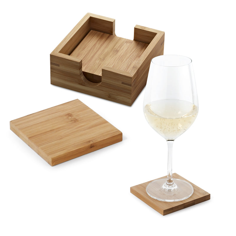 Promotivni set podmetača od bambusa | Poslovni pokloni