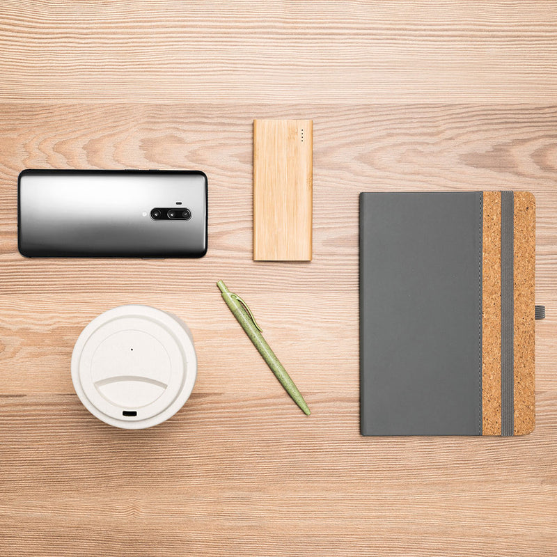 Promotivna prijenosna baterija od bambusa 5.000 mAh | Poslovni pokloni