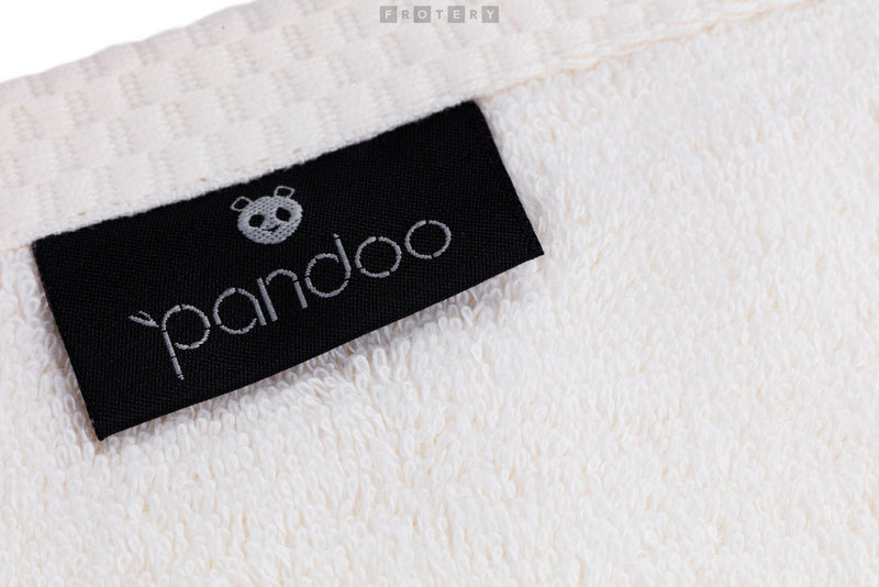 Promotivni luksuzni ručnik Bamboo 530 g/m2, bijele boje, za strojni končani vez ili štik logotipa | Poslovni pokloni