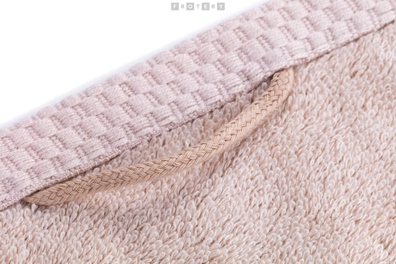 Promotivni luksuzni ručnik Bamboo 530 g/m2, bež boje, za strojni končani vez ili štik loga | Poslovni pokloni