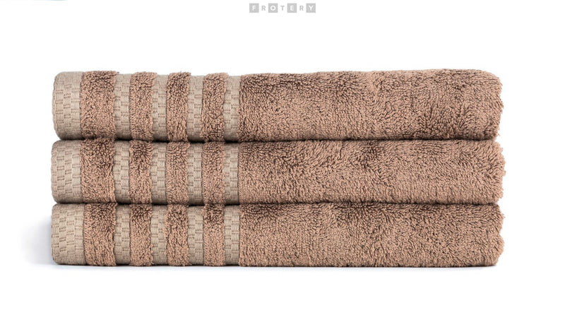 Promotivni luksuzni ručnik Bamboo 530 g/m2, boje oraha | Poslovni pokloni