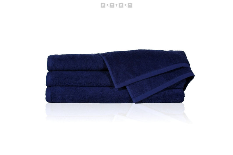 Promotivni ručnik za plažu 450 g/m2, tamno plave boje | Poslovni pokloni