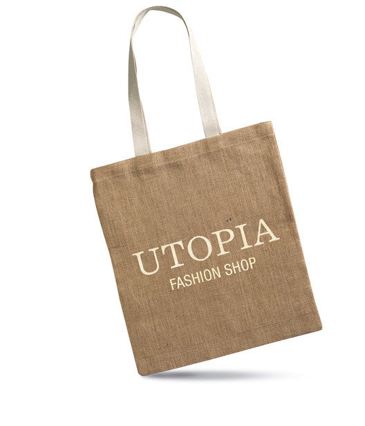 Reklamna vrećica za kupovinu od jute