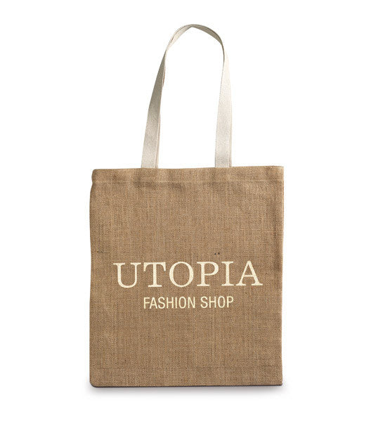 Reklamna vrećica za kupovinu od jute