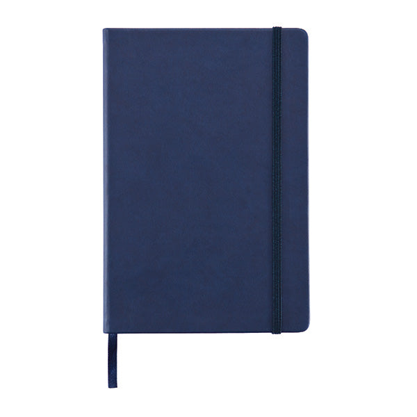 Promotivni notes A5 s tvrdim uvezom PU Deluxe - navy plave boje | Promo pokloni