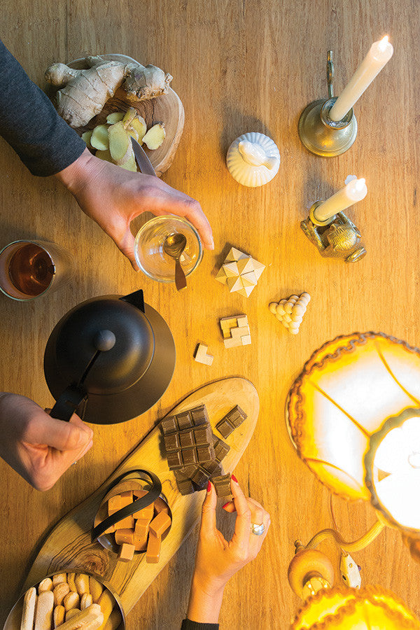 Reklamni set od 3 mozgalice u drvenoj kutiji