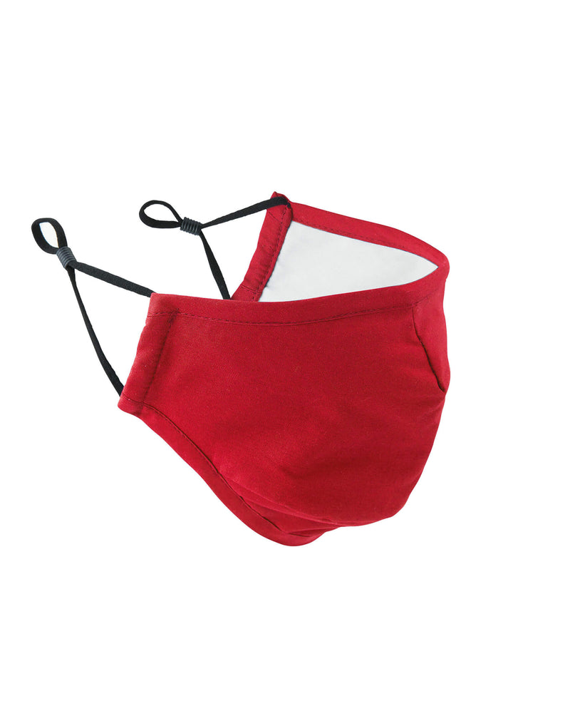 Promotivna pamučna troslojna maska za tisak loga s podesivim vezicama, crvene boje