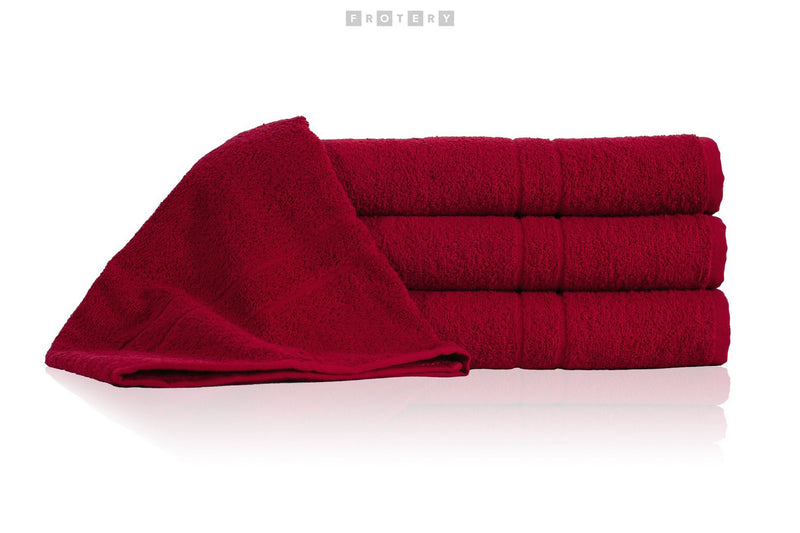 Promotivni ručnik Quality 400g/m2, 70x140 cm, boje burgundca | Poslovni pokloni