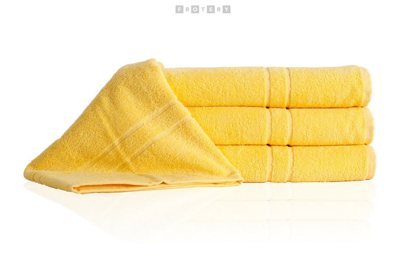 Promotivni ručnik Quality 400g/m2, 30x50 cm, žute boje | Poslovni pokloni