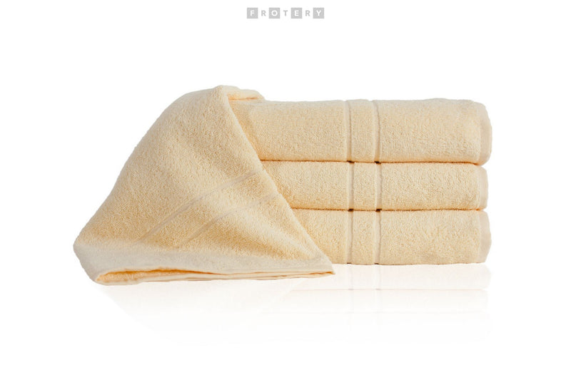 Promotivni ručnik Quality 400g/m2, 50x100 cm, svjetlo žute boje | Poslovni pokloni