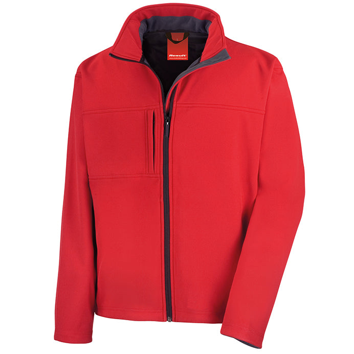 Promotivna muška klasična softshell jakna, 320gsm, crvene boje | Poslovni pokloni