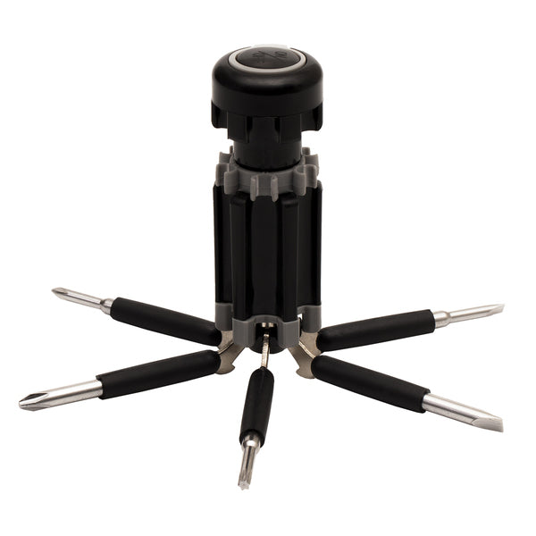 Set promo alata s 5 funkcija i LED svjetiljkom, sive boje | Poslovni pokloni