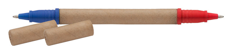 Kemijska olovka od recikliranog papira s dva kraja