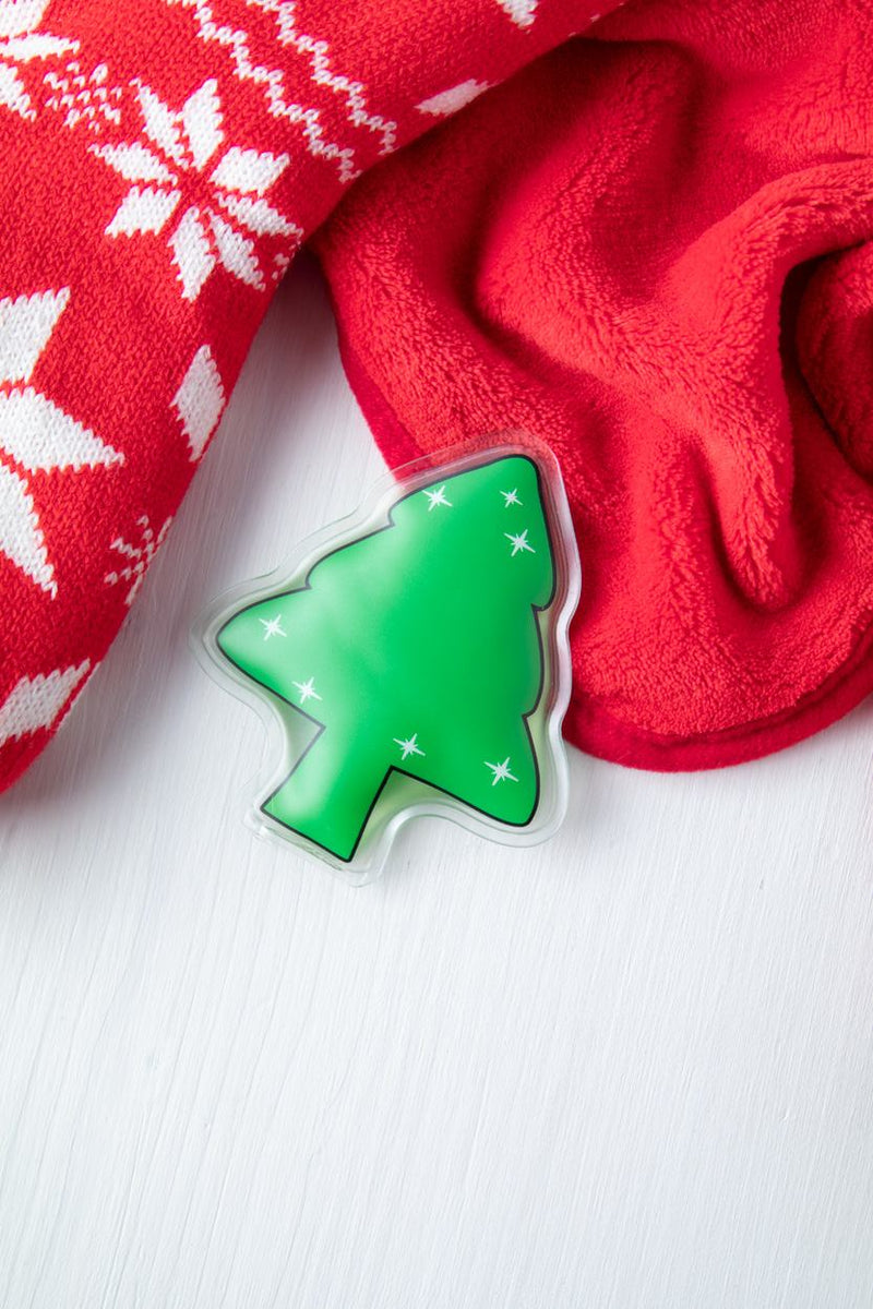 Promotivni jastučić za grijanje u obliku božićnog drvca, za tisak loga | Poslovni pokloni