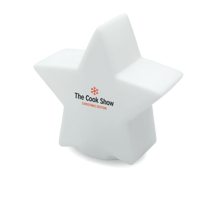 Reklamna svjetiljka u obliku zvijezde s izmjenjivim LED svjetlima s tiskom loga | Poslovni pokloni