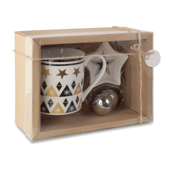 Promotivni božićni set za čaj za tisak loga | Poslovni pokloni