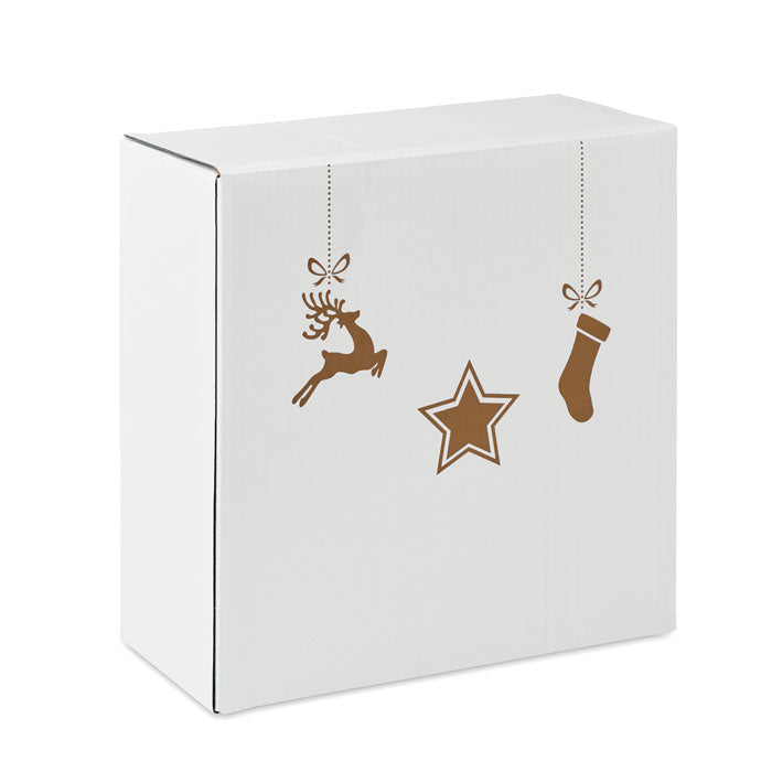 Božićni set keramičkog posuđa bijele boje | Poslovni pokloni