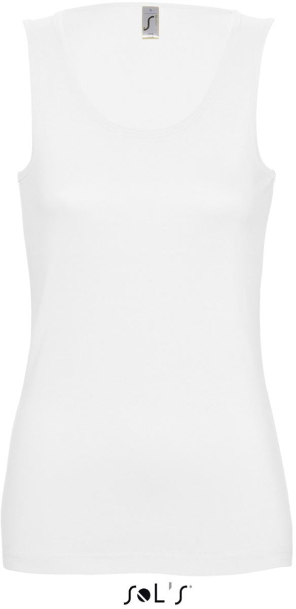 Reklamna ženska T-Shirt tank top majica SOL'S Jane bijele boje | Poslovni pokloni | Promo pokloni