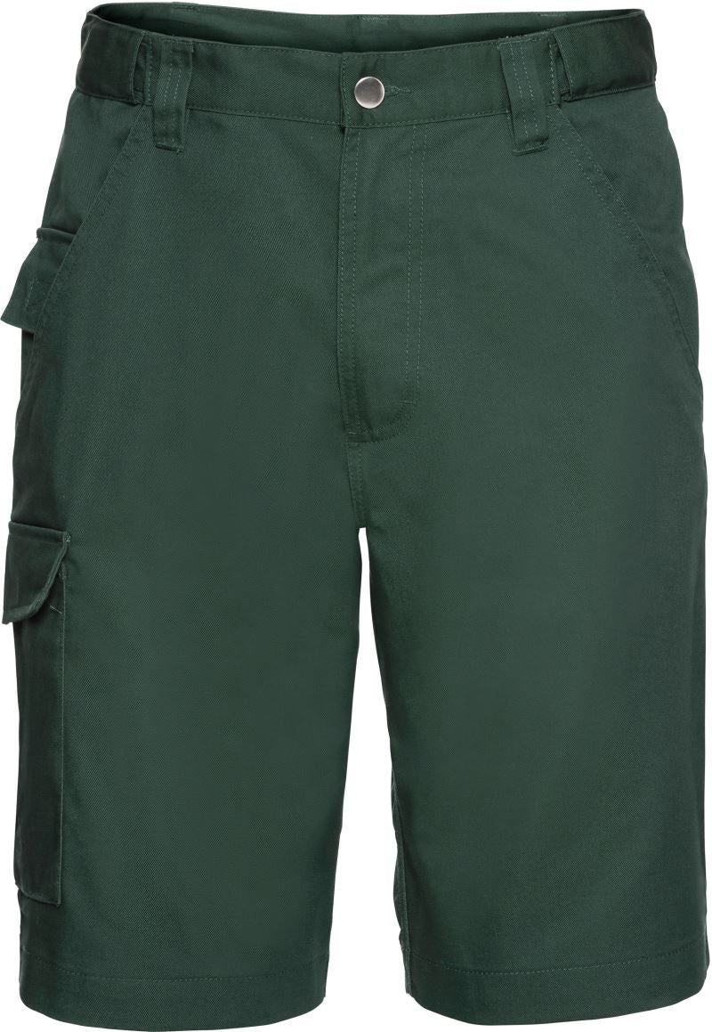 Poslovni pokloni | Promo pokloni | Promotivne radne kratke hlače Workwear Twill, za tisak logotipa, bottle zelene boje