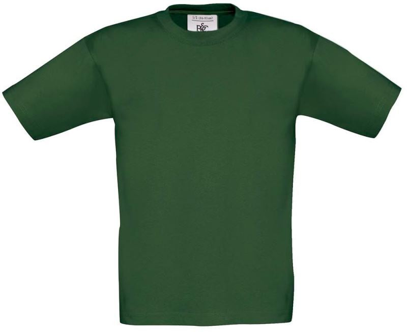 B&C Reklamna dječja T-Shirt majica Exact 150 bottle zelene boje | Poslovni pokloni | Promo pokloni