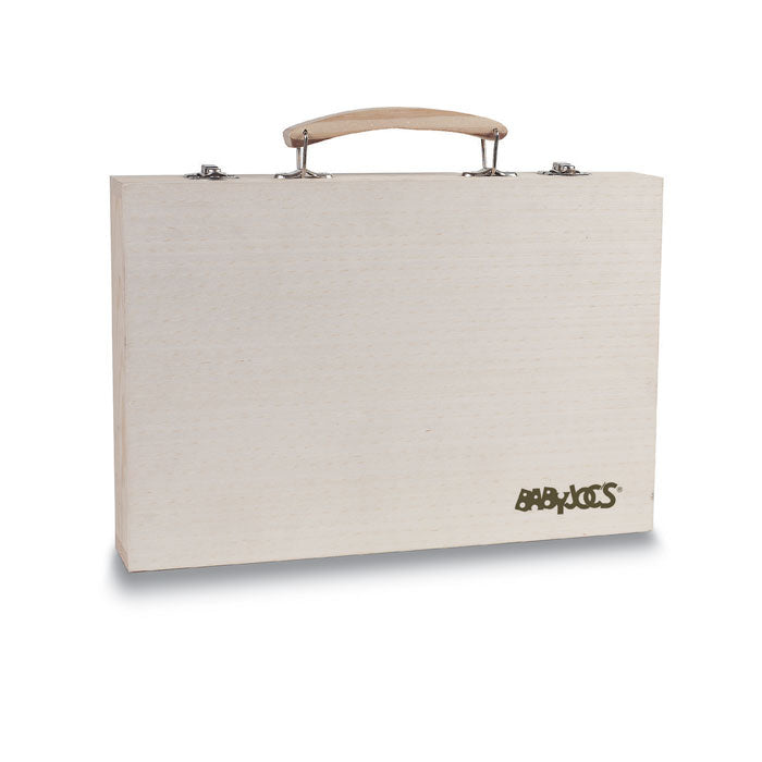 Promotivni set za crtanje u drvenoj kutiji za tisak logotipa | Poslovni pokloni | Promo pokloni