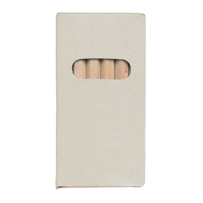 Reklamni set od 6 drvenih bojica u kartonskoj kutiji | Poslovni pokloni | Promo pokloni