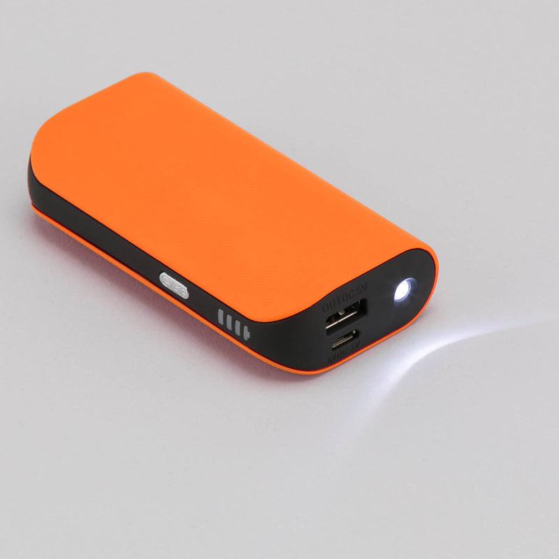 Promo prijenosna baterija / powerbank TRIO, 5200mAh, narančaste boje | Poslovni pokloni