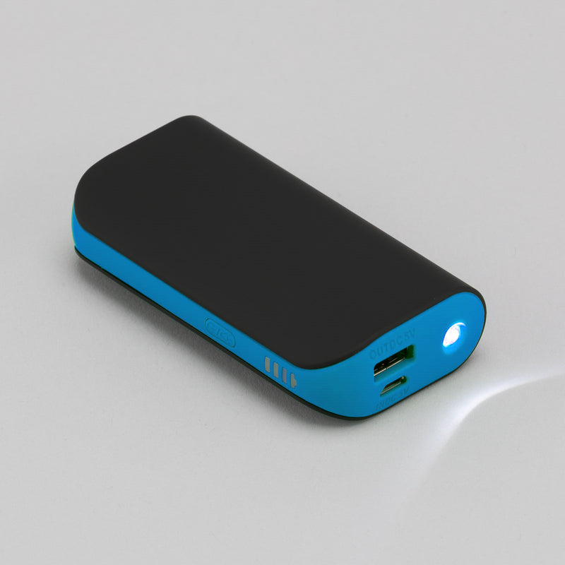 Promo prijenosna baterija / powerbank DUO, 5200mAh, plave boje | Poslovni pokloni