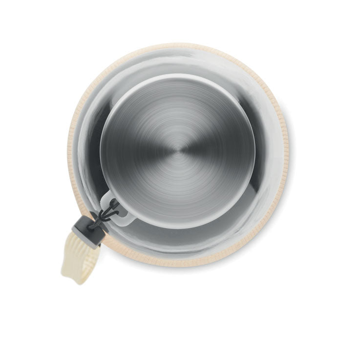 Promotivna staklena boca za vodu s navlakom od jute | Poslovni pokloni | Promidžbeni pokloni