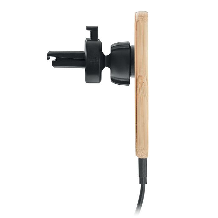 Reklamni magnetni bežični punjač od bambusa | Poslovni pokloni