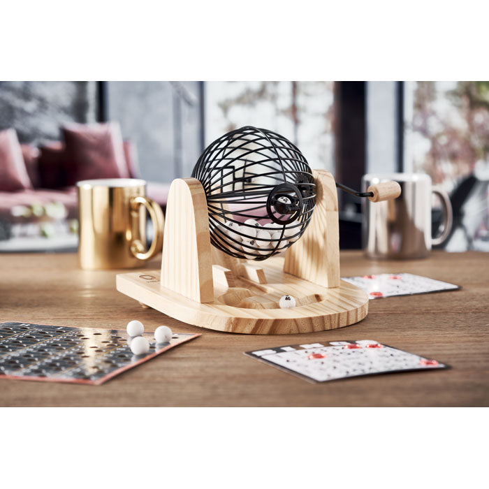 Promotivni set za igru bingo od bambusa s tiskom logotipa | Poslovni pokloni