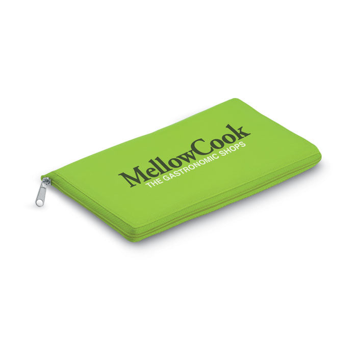 Promotivna sklopiva rashladna termo torba, boje zelene limete, s tiskom loga | Poslovni pokloni