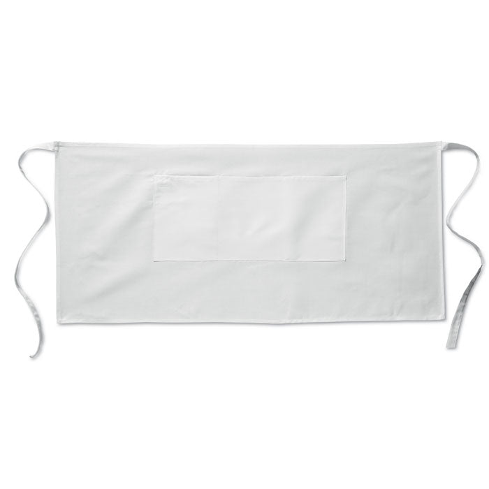 Promotivna konobarska kratka pregača, 195 gr/m², bijele boje | Poslovni pokloni