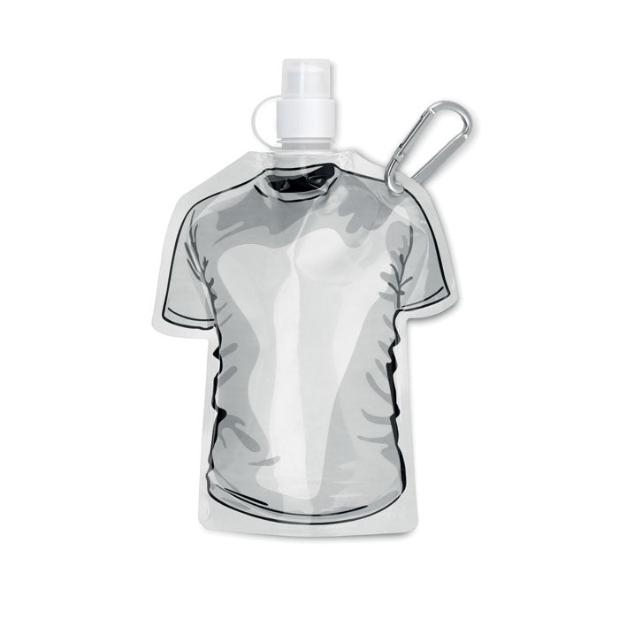 Promotivna sklopiva boca u obliku majice sa karabinerom za tisak loga, 480 mL