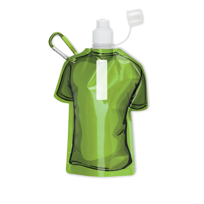 Promidžbena sklopiva boca u obliku majice sa karabinerom za tisak loga, 480 mL