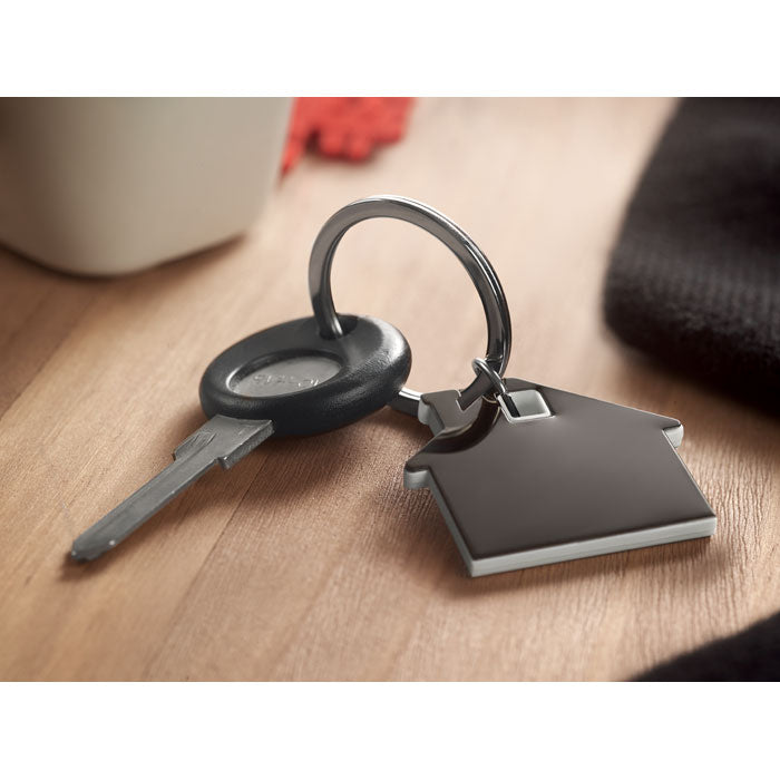 Promotivni privjesak za ključeve u obliku kuće za tisak logotipa | Poslovni pokloni | Promo pokloni