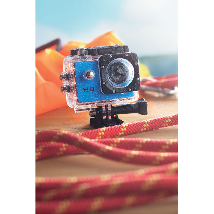 Reklamna digitalna sportska kamera tirkizna | Poslovni pokloni | Promo pokloni | Promotivni pokloni