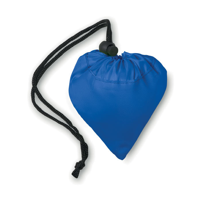 Reklamna sklopiva vrećica za kupovinu s vezicom, royal plave boje, za tisak loga | Poslovni pokloni