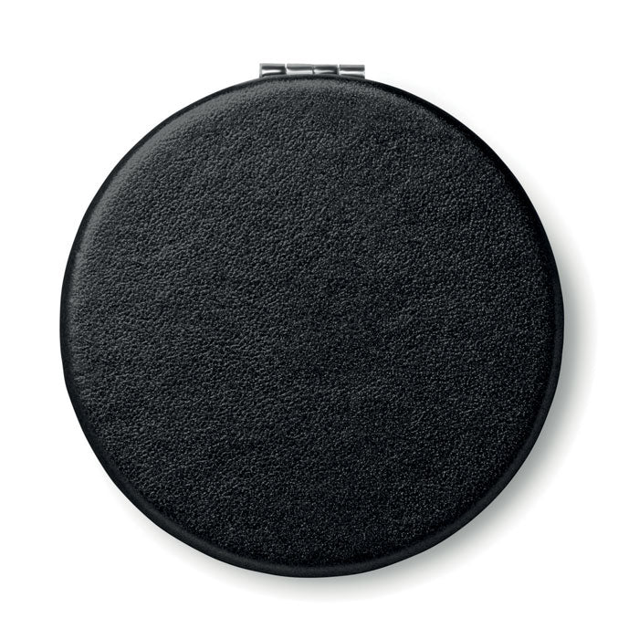 Promotivno dvostruko okruglo ogledalo sa magnetnim zatvaranjem crno | Poslovni pokloni