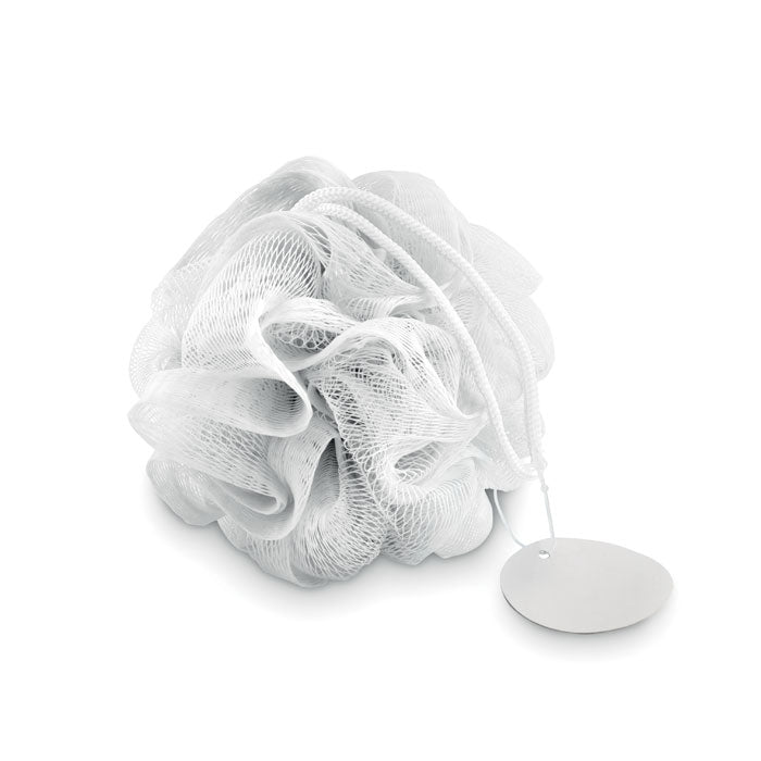 Promotivna mrežica za tuširanje, bijele boje | Poslovni pokloni